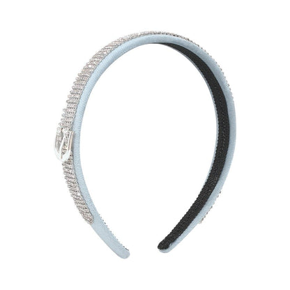 F3621 Simple Rhinestone Headband Women Retro Trendy Candy Color Hair Accessories Creative Claw Chain Hong Kong Headband Women
