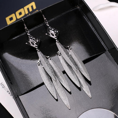 Classic Fashion Elegant Personality Willow Leaf Earrings Earrings Jewelry