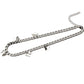 Ins multiple titanium steel butterfly necklace women's trendy temperament niche design indifferent collarbone chain