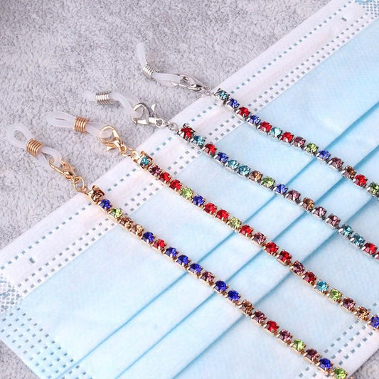 Mask chain 72cm copper claw chain mask rope trendy diamond-studded glasses chain fashion anti-lost hanging chain accessories