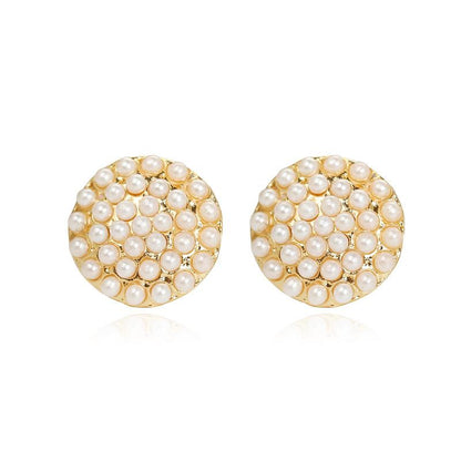 Ear Jewelry Round Pearl Earrings Fashion OL Generous Millet Ball Ball Earrings