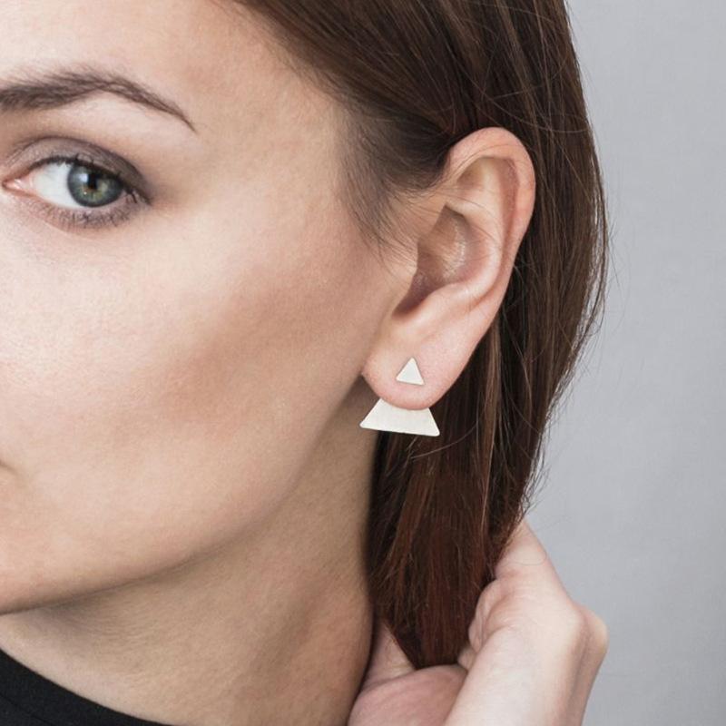 Earrings Simple Alloy Sequin Earrings Geometric Triangle Earrings