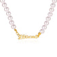 Fashion name pearl necklace temperament indifferent English name clavicle chain accessories necklace
