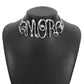 N1811 Jewelry ZA Exaggerated Letter Cool Necklace Retro Trendy Temperament Hip-Hop Necklace