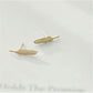 Earrings Exquisite Feather Shape Stud Earrings Elegant Women Jewelry