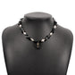 N9967 Net Red Necklace Female Xiaoxiang Retro Contrast Color Collarbone Necklace Imitation Pearl Butterfly Beaded Necklace