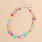 Jewelry Acrylic Butterfly Pearl Necklace Ladies Resin Soft Pottery Fruit Bead Necklace