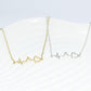 18 Years Jewelry Love Heart Beat ECG Necklace Pendant Female Clavicle Chain Valentine's Day Gift
