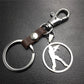 Anime game CSGO anti-terrorist stainless steel pendant leather key chain pendant multi-color optional