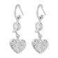 E146 French niche retro knotted love earrings metal irregular texture geometric simple earrings