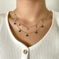 Jewelry Fashion Sweet Cool Diamond Pendant Necklace Retro Simple Metal Chain Clavicle Necklace
