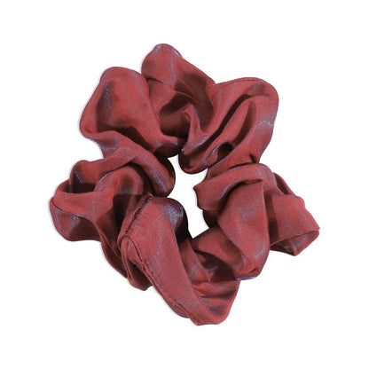 F3978 French Mori style solid color hair ring retro light silk surface simple net red hair accessories candy color elastic head rope