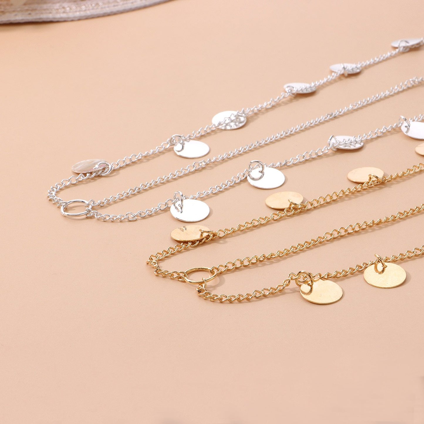 Hair accessories street shot super shiny sequins tassel chain headdress headband hair accessories