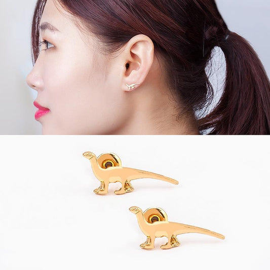 Spring Small Animal Dinosaur Set Personality Earrings Couple Earrings Earrings Studs