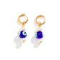 Jewelry simple retro eyes imitation pearl ethnic earrings female all-match short beaded earrings