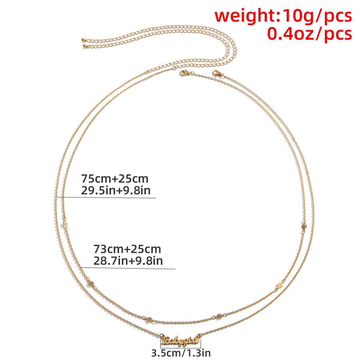 Hip Hop Simple Metal Alphabet Pendant Waist Chain Women Multilayer Sexy Fashion Thin Chain Body Chain