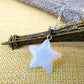 Opal Pentagram Pendant Kids Clavicle Chain Natural Stone Necklace Ornament Halloween
