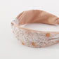 F4386 Mori girl fashion wide-brimmed knotted headband spring and summer small fresh printing color net red headband hair buckle