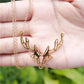Small Jewelry Personality Fashion Animal Origami Elk Antler Pendant Necklace Ladies Necklace