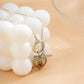 Jewelry small bear heart-shaped OT buckle necklace simple imitation pearl thin chain temperament necklace female