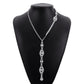 N1943 Creative Fashion One-piece Necklace Necklace Row Diamond Claw Chain Light Luxury Romantic Temperament Elegant Back
