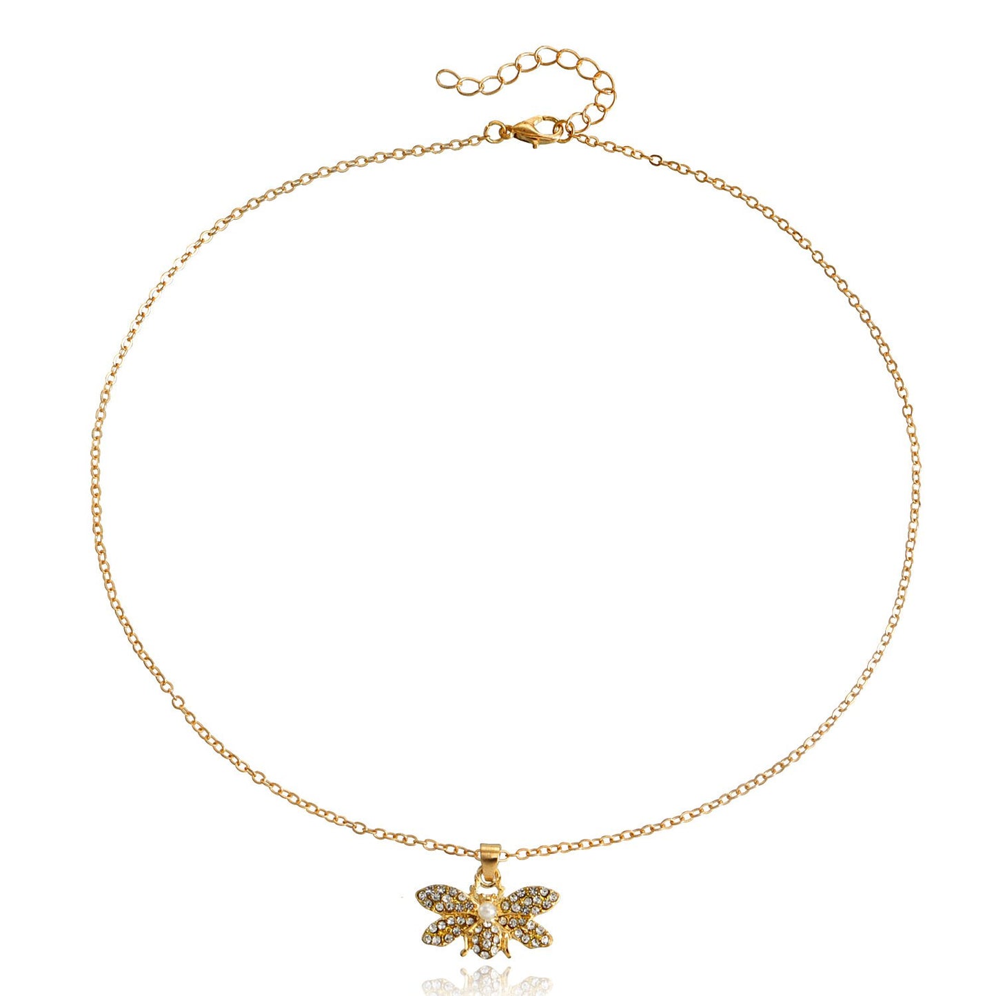 Jewelry Butterfly Necklace Sweater Chain Light Luxury Ins Fashion Advanced Design Necklace