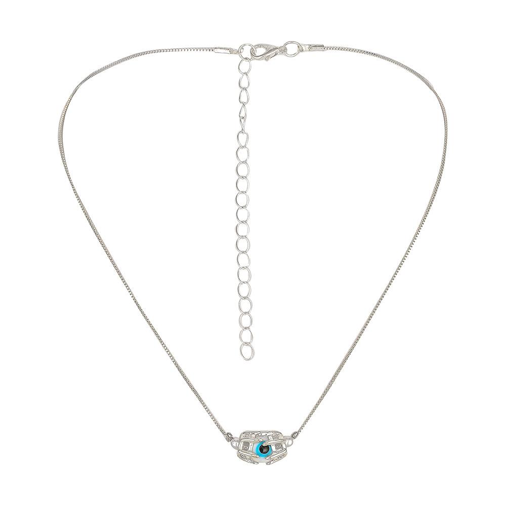 Simple personality trend hands hug eyes necklace style beautiful creative temperament clavicle chain necklace female