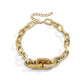 Jewelry Punk Hip Hop Thick Chain Clavicle Necklace Retro Simple Metal Buckle Single Layer Necklace Female