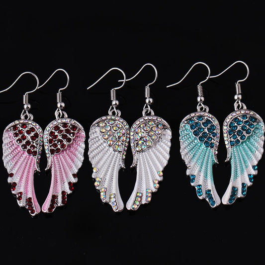 Fashion Angel Wings Diamond Earrings Simple Wings Earrings Earrings Earrings