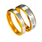 Couple love lettering stainless steel ForeverLove ring 4/6mm gold and silver couple jewelry