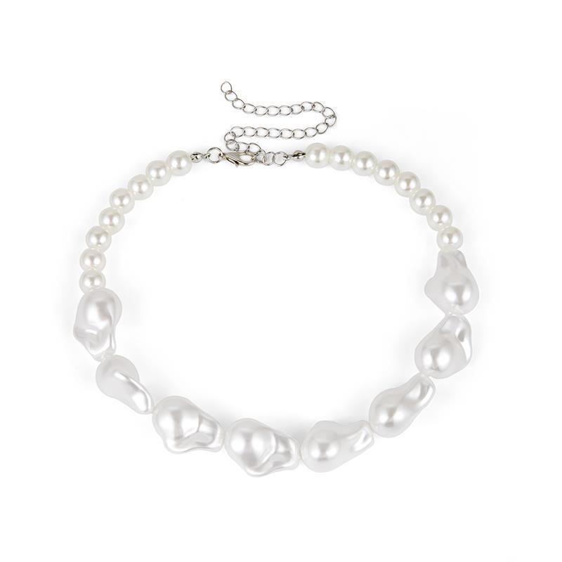Retro fashion special-shaped pearl necklace female court pearl girl choker necklace clavicle chain necklace