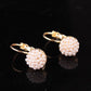 Fashion Round Pearl Earrings Millet Pearl Earrings Simple Popular Stud Earrings Jewelry