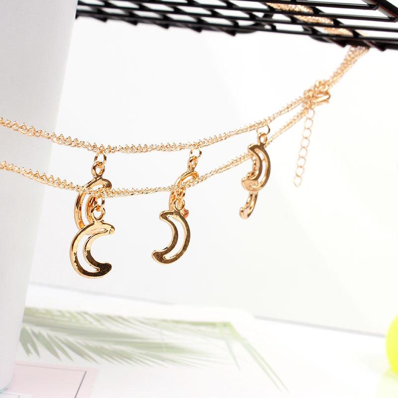 Hair Jewelry Moon Star Multilayer Chain Metal Head Chain Hair Accessories Women's Head Chain