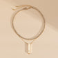 Jewelry simple cold diamond chain collarbone chain creative geometric metal rod snake bone necklace