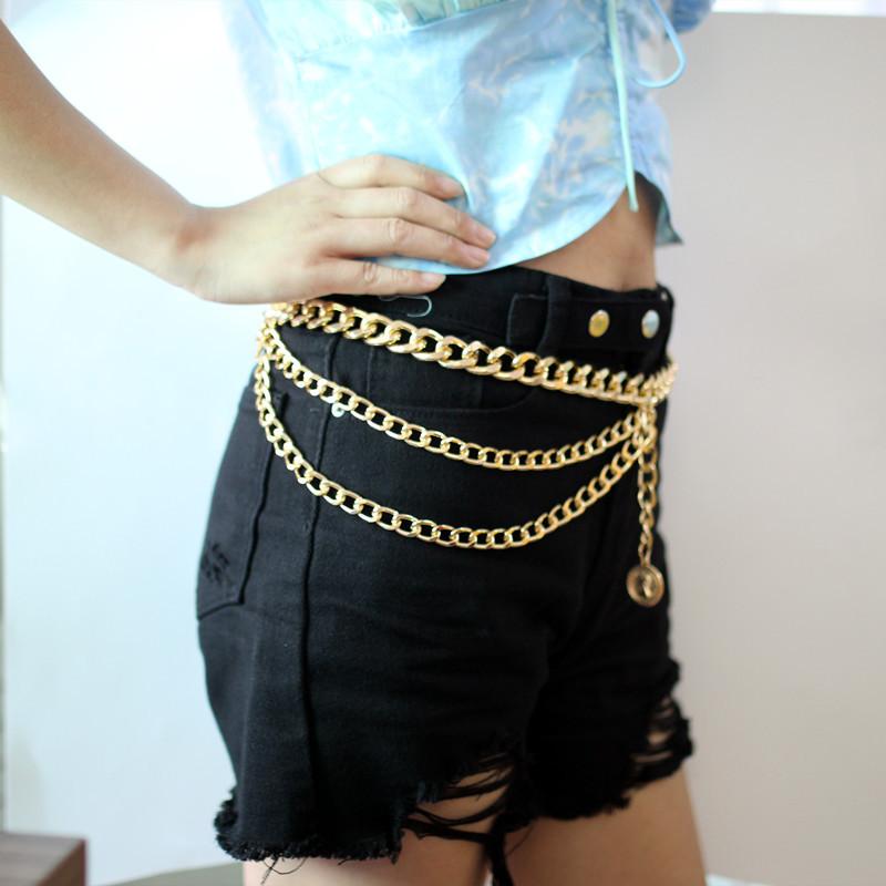 Accessories Fashion Sexy Waist Chain Multilayer Metal Chain Body Chain Popular Body Chain