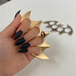 Gothic exaggerated bat boxing claw ring fashion creative niche design knuckle boxing hand grabber