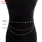 Jewelry bohemia natural color turquoise waist chain body accessories female waistchain