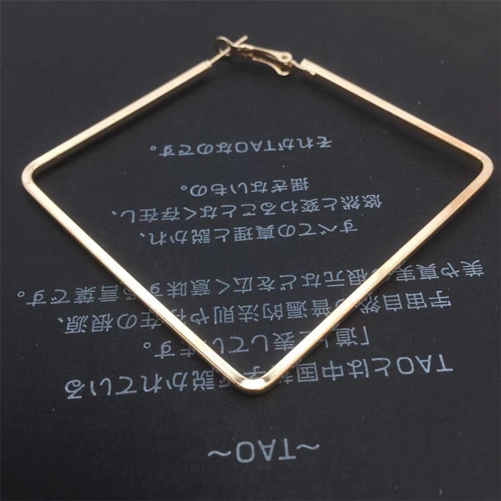 Quadrilateral Earrings Simple Geometric Earrings Female Earrings Fashion Exaggerated Earrings