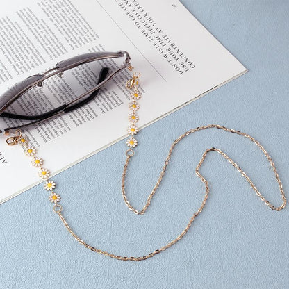 Jewelry chrysanthemum glasses chain dripping oil fashion mask hanging chain anti-slip anti-lost mask chain
