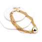 Jewelry exaggerated large cylinder pendant clavicle necklace hip-hop trend metal multi-layer chain necklace