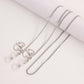 Mask hanging chain glasses chain love pendant mask chain peach heart metal glasses chain