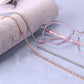 Simple diamond-encrusted glasses chain ethnic glasses lanyard rhinestone mask hanging chain mask rope