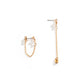 Jewelry Long section personality cold snake-shaped tassel earrings simple alloy sweet cool design sense earrings