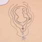 Temperament trendy female clavicle chain fashion little angel necklace personality cross butterfly pendant multi-layer necklace