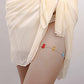 Fashion Simple Small Clear Beads Single Layer Thigh Chain Bohemian Color Bear Beaded Leg Jewelry