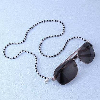 Popular Jewelry Black and White Pearl Non-slip Anti-lost Glasses Chain Mask Lanyard