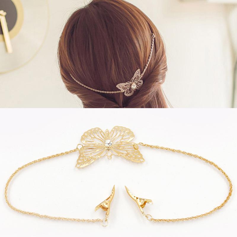 2 yuan hair accessories fashion flower butterfly headband leaf clip tassel chain headband