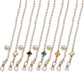 Simple four-leaf clover pearl glasses chain mask chain hanging chain non-slip anti-glasses sunglasses decorative pendant