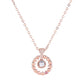 The same round micro-inlaid zircon small love pendant in one hundred languages I love you necklace