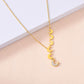 Stainless steel real gold-plated shell butterfly clavicle chain titanium steel niche light luxury love necklace